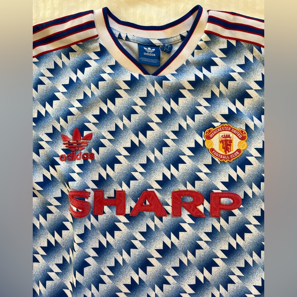 Adidas Manchester United Blue Zigzag Jersey